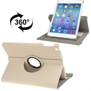 Handige Draaibare Hoes voor de Apple iPad Air met Pinpas vakken - Beige